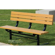 6 Foot Park Bench and Back 2x4 planks Portable Cedar Recycled Plastic