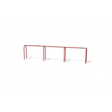 Arched Swing Frame - 3 Bay, 3.5 Inch post