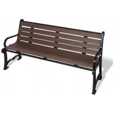 6 foot Charleston Series Cedar Recycled Bench