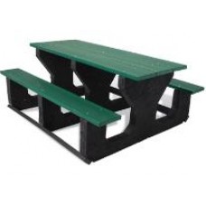 Hexagon Recycled Green Table Portable