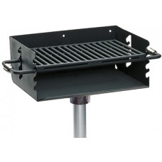 Rotating Flip back Pedestal Grill with 3.5 Inch O.D. Post
