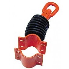 Tire Swivel 3.5inch O.D. Pipe Hanger - 1 Loop and Rubber Boot