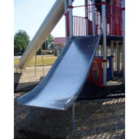 Straight Slide Double Wide 5 foot deck stainless steel PC 4 inch rail