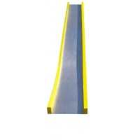 Straight slide 4 foot Deck Height stainless steel 4 inch PC rails