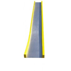 Straight Slide 9 foot Deck Stainless Steel Chute 4 inch SS Side Rail