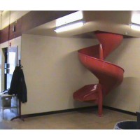 Firemans Aluminum Slide Chute for 12 foot Deck Height Spiral Slide