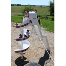 Spiral Slide-Aluminum Slide 12 foot Platform Freestanding