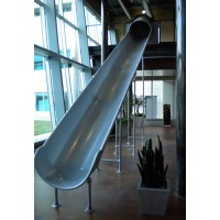 Aluminum Trough Chute Slide for 8 foot Deck Height