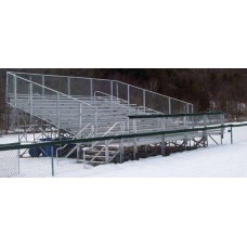 15 Row 33 foot Elevated Galvanized Frame Bleacher