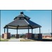 Hexagon Shelter Double Tier All Steel 24 ga Precut Metal Roof 16 foot