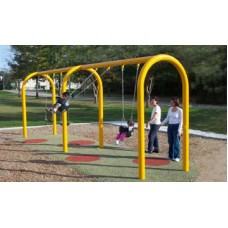 Arched Swing Frame - 2 Bay 5 Inch post