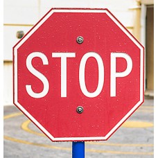 Freestanding Small Stop Sign