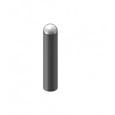 6 Rd Bollard 3 Foot Inground Powder Coated