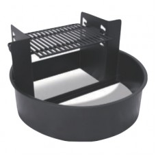 18 Inch High Fire Ring with Adjustable Grate 285 SQ Inch