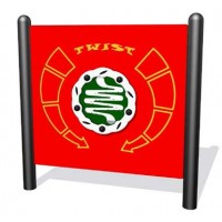 922-223-F Twist Panel Freestanding plastic in standard color