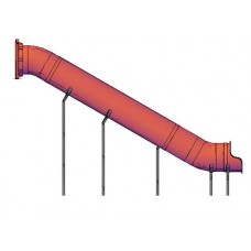 9 Foot Deck Height Tube 30 Inch Straight Slide