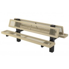 B6WBRCD4-4SM Regal Style Bench 6 foot with back surface mount