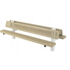 B8WBINNVD4-4SM Innovated Style Bench 8 foot with back surface mount