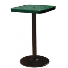 24 inch Square Perforated Pedestal Table 30 inch high