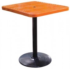 36 inch Square Perforated Pedestal Table 30 inch high