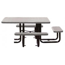 46x58 Expanded Metal ADA Table Inground