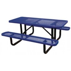 Standard Expanded Metal Picnic Table 10 foot InGround