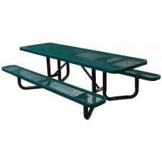 Y-Base Expanded Metal ADA Picnic Tables 8 foot surface mount