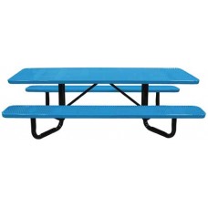 Y-Base Perforated Metal ADA Picnic Tables 8 foot surface Mount