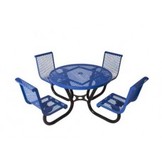 46 inch ROUND TABLE With CONTOUR CHAIR SEATS DIAMOND