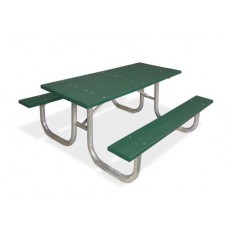 8 foot DOUBLE SIDED EXTRA HEAVY DUTY ADA TABLE GREEN RECYCLED PLASTIC