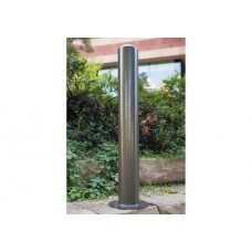 6 Rd Bollard 4 Foot Surface Mount W 2 Chain Powder Coated