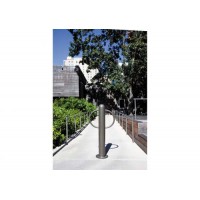 6 RD CLASSIC BIKE BOLLARD 4ft INGROUND P C