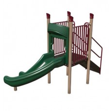 3 Foot Deck Height 90 Degree Curve Slide Freestanding