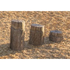 TREE STUMPS SET OF 3 for 5 to 12 year includes 1 sm 1 med and 1 lg stump