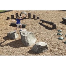 STEPPING BOULDERS SET OF 3, 2 small and 1 large boulder
