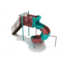 6 Foot Deck Freestanding Sectional Spiral Slide