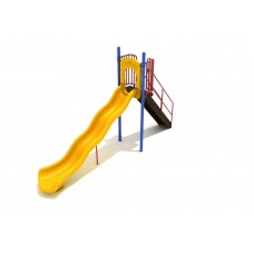 6 foot deck Freestanding Straight Wave Slide