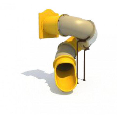 6 foot deck Spiral Tube Slide