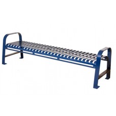 6 foot OXFORD with OUT BACK BENCH VERTICAL SLAT THERMOPLASTIC