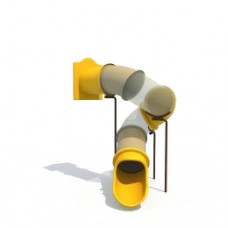 8 foot deck Spiral Tube Slide
