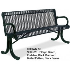 8 foot CAPRI BENCH INGROUND WAVE