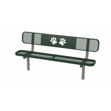 6 foot UltraLeisure Standard Bench with Back Portable Paws Design