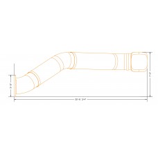 30 Inch Diameter 10 foot deck height Slide Snake Zig Zag Left or Right