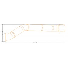 30 Inch Diameter 12 foot deck height Slide Snake Zig Zag Left or Right