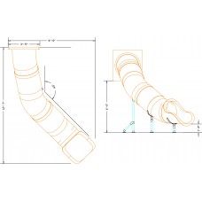 6 foot Deck Height Slide 30 inch diamter VEER Left or Right