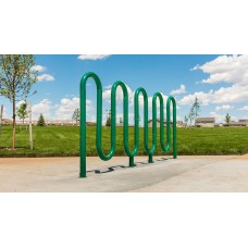 Wave Bike Rack 5-Hump In-Ground Mount