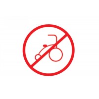 No Trikes Sign