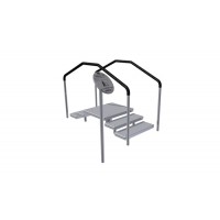 Assisted Step Trainer and UP19 foot 7 sign