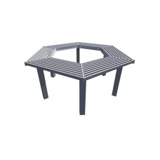 Biscayne Geometric Bench without Back Surface 8 Foot