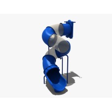 9 Foot Deck Spiral Tube Slide